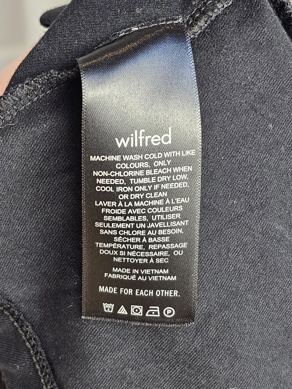 Wilfred Aritzia Market Black Square Neckline A-Line Long Sleeve Dress Sz XS - Picture 9 of 11